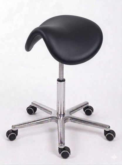 Rollhocker mit Sattelsitz Kunstleder – Hauptansicht