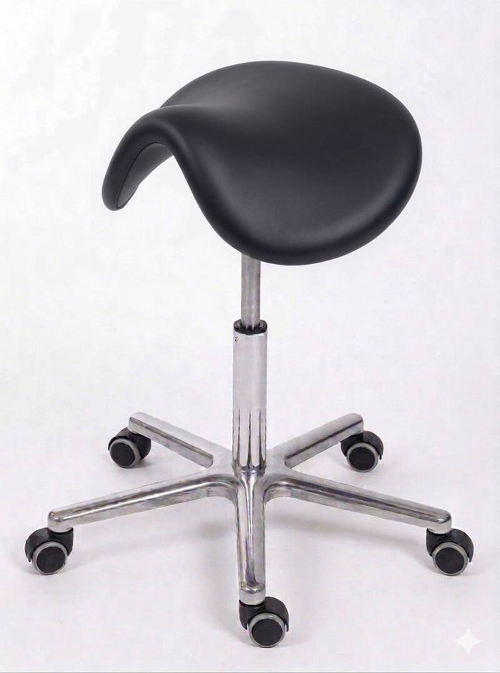 Rollhocker mit Sattelsitz Kunstleder – Hauptansicht