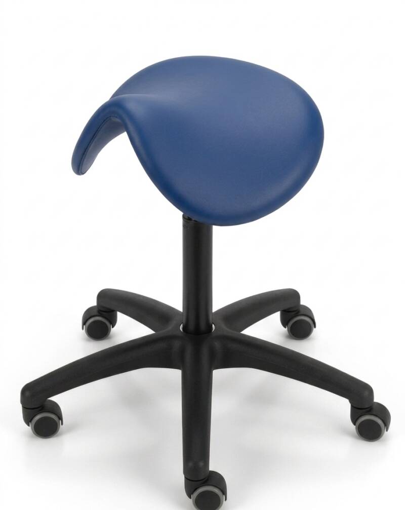 Rollhocker mit Sattelsitz Kunstleder – Produktansicht 6
