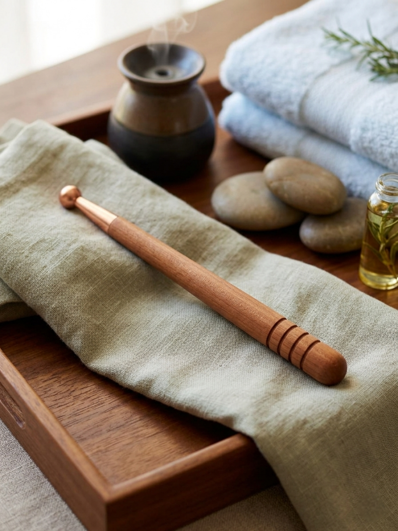 Massagestäbchen mit Kupferköpfchen – Hauptansicht