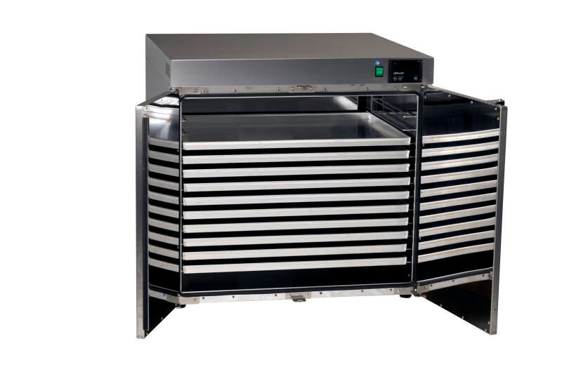 Wärmeschrank HWS 12-7050, mit 10 Aluminiumlochbleche – Produktansicht 2