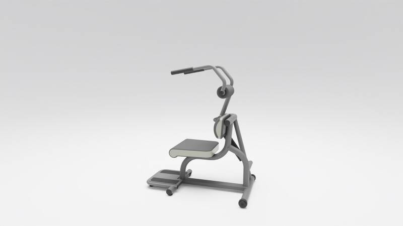 Bauch /-Rückentrainer, Kombigerät, zweifache Krafteinstellung – Produktansicht 3