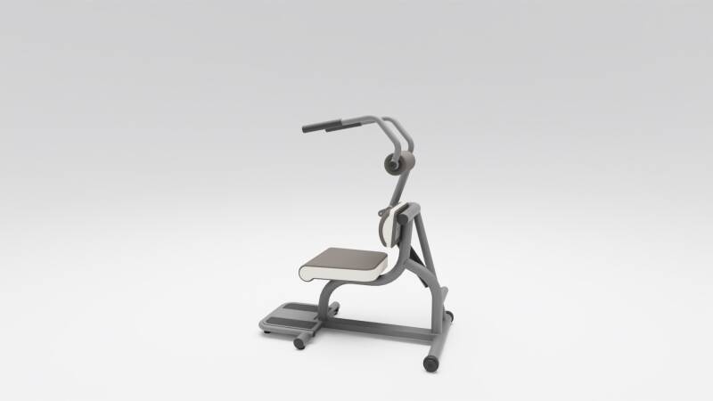 Bauch /-Rückentrainer, Kombigerät, zweifache Krafteinstellung – Produktansicht 6