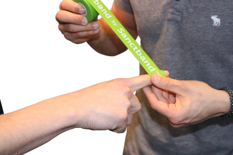 Flossband Level 1, leicht, grün – Produktansicht 2
